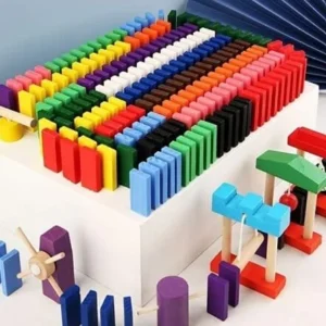Colorful Wooden Domino Block